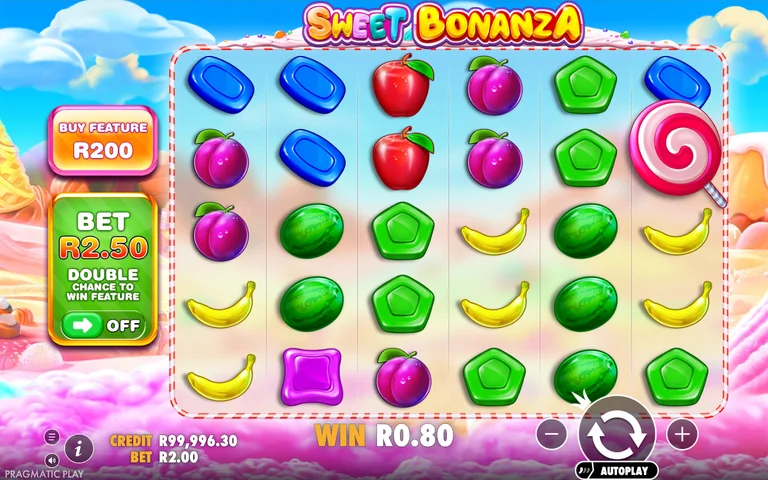 Sweet Bonanza winning spin